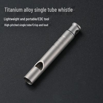 Titanium Alloy EDC Camping Survival Whistle - High Decibel Outdoor Tool