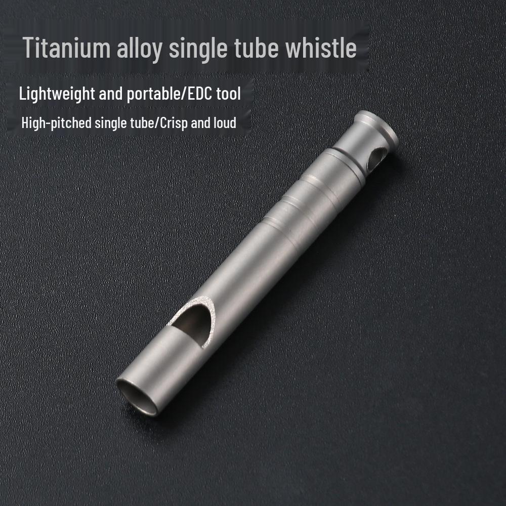 Titanium Alloy EDC Camping Survival Whistle - High Decibel Outdoor Tool