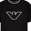 Emporio Armani SS23 Fitted Solid Color Crew Neck Short Sleeve T-Shirt Men Tops Black 6R1T721-JUVZ1-00A2