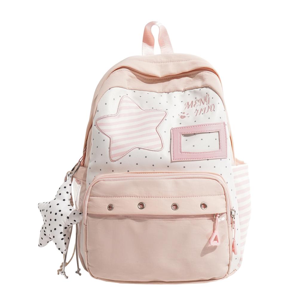Schoolbag new middle and high school schoolbag for girls and primary school students high value ins niche design backpack large capacity backpack