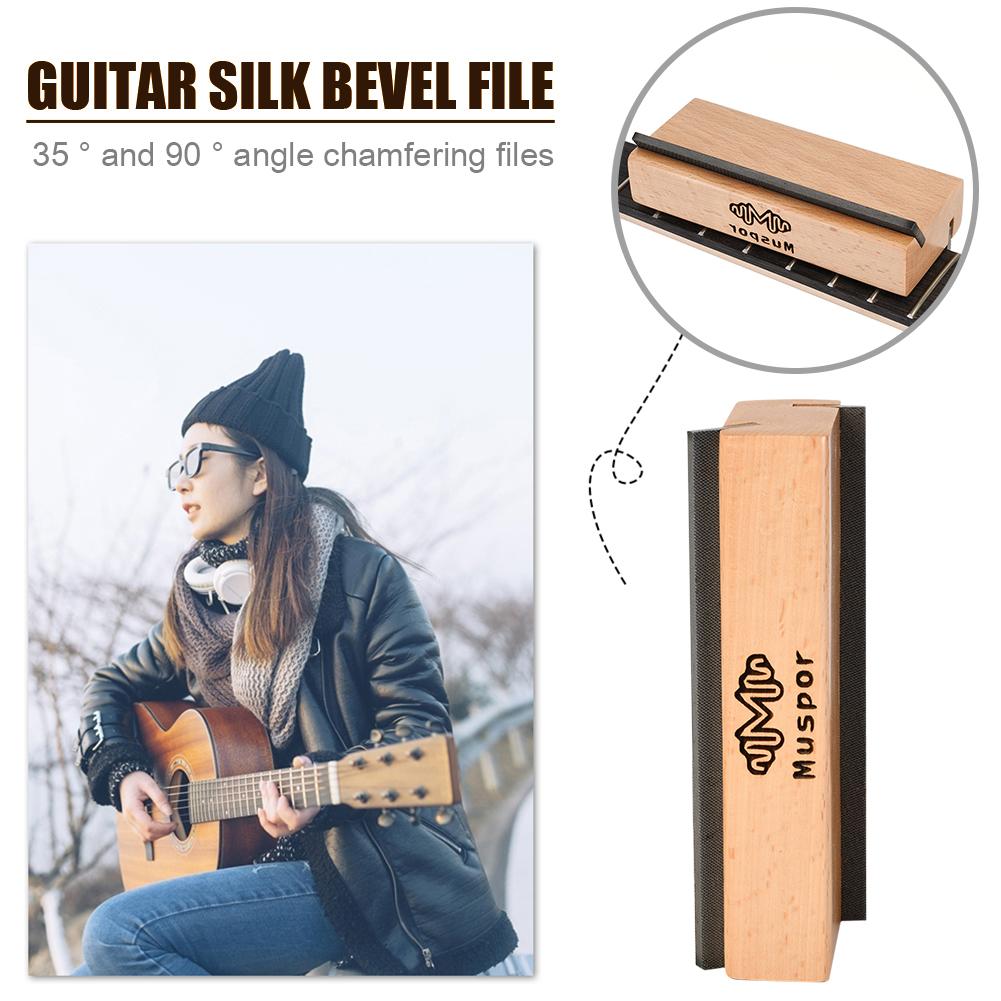 Guitar Fret Crowning File Luthier Building Repair Maintenance Polishing Tool Bevel-flush Files Works for 30 To 90 Angle/Degree