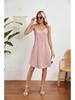 2024 Summer Solid Color Spaghetti Strap Sleeveless Dress
