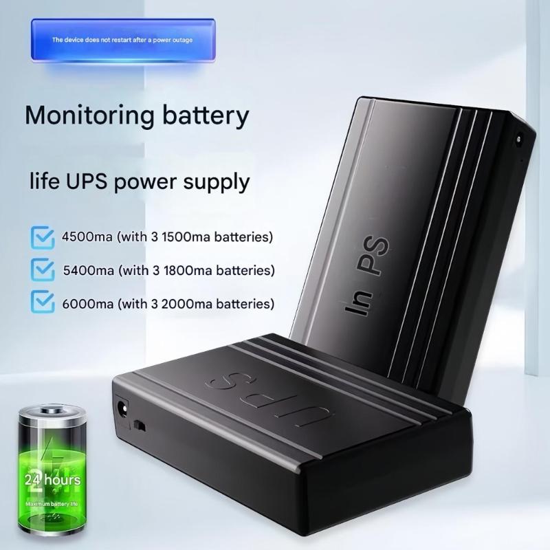 5V/12V Intelligente USV-Notstromversorgung Für Modem-Router Sicherheitskameras Notfall Unterbrechungsfreie Ausgangsstromversorgung Backup