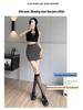 High Waist Grey A-Line Midi Skirt for Women - Petite Fit, Bodycon Style, Summer Wear, Anti-Exposure Design