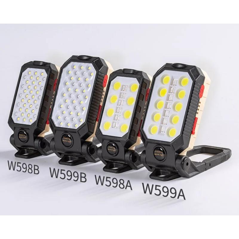 COB Portable Work Light USB Rechargeable Emergency Repair Light Mobile Light Source Flashlight