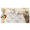 Printed Bedroom Home Hotel Light Beige Soft and Comfortable Bed Sheet
