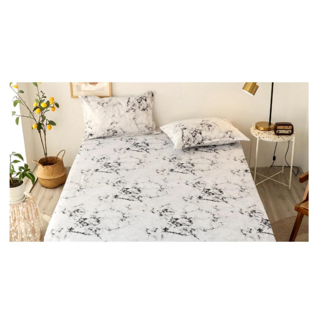 Printed Bedroom Home Hotel Light Beige Soft and Comfortable Bed Sheet