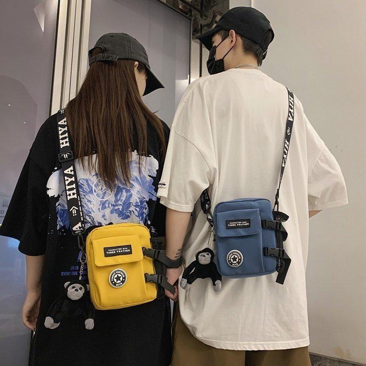 2022 Korean Style Unisex Nylon Crossbody Bag - Trendy, Lightweight, Casual Shoulder Bag for Men and Women