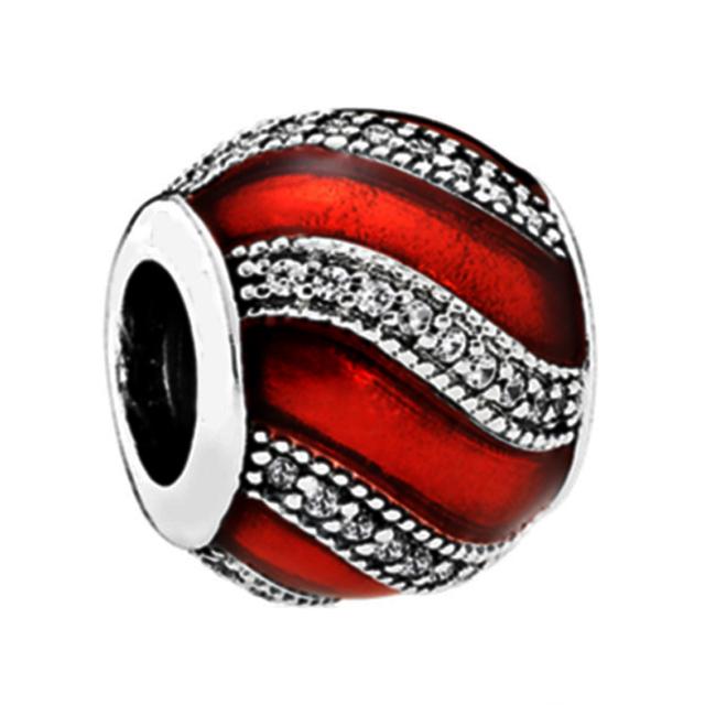 

Рождественские подвески из стерлингового серебра S925, европейские бусины, подходят оригинальные подвески, браслет-цепочка для девочек, женские ювелирные изделия, подарок