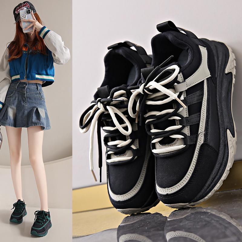 Ladies Footwear 2025 New Korean High On Platform Women's Dad Shoes Designer Luxury Aesthetic Original Arrival Quality Offers