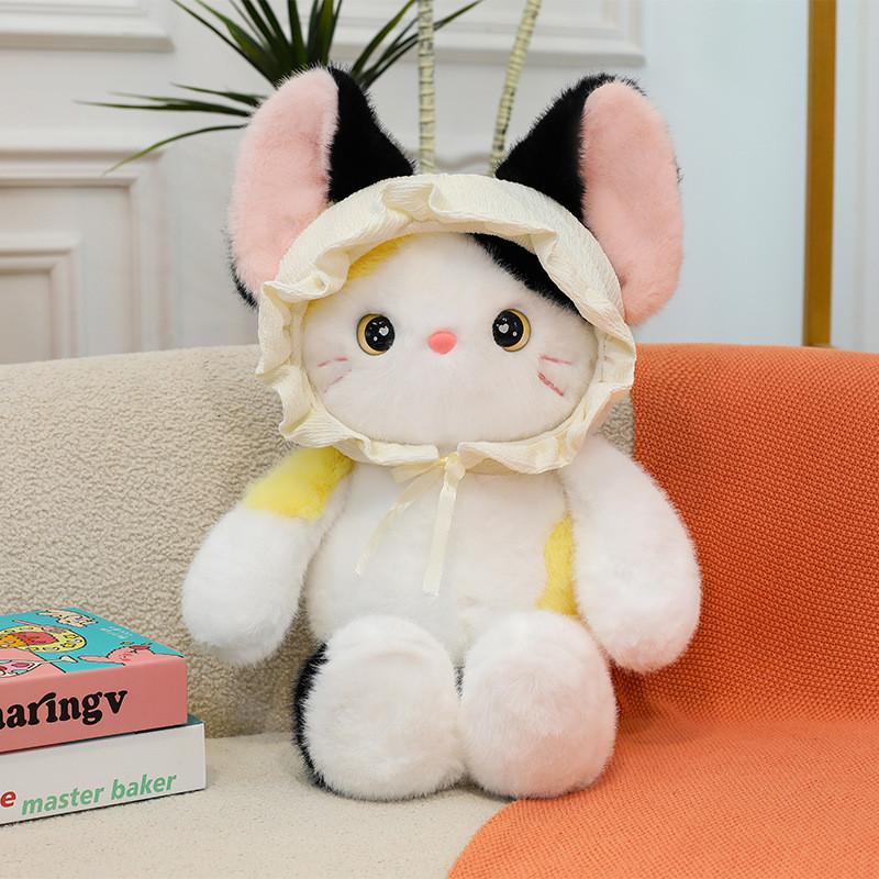 Baby Bear Hat Cat Rabbit Plush Toy Animal Stuffed Doll Decoration Gift Kids