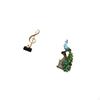 Peacock Resin Sculpture Elegant Musical Animal Tabletop Ornament for Desk Fireplace Bedroom Office
