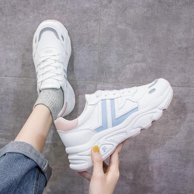 Autumn New Versatile Casual Sports Shoes Ins Tide Little White Shoes Female Students Platform Dad Shoes
