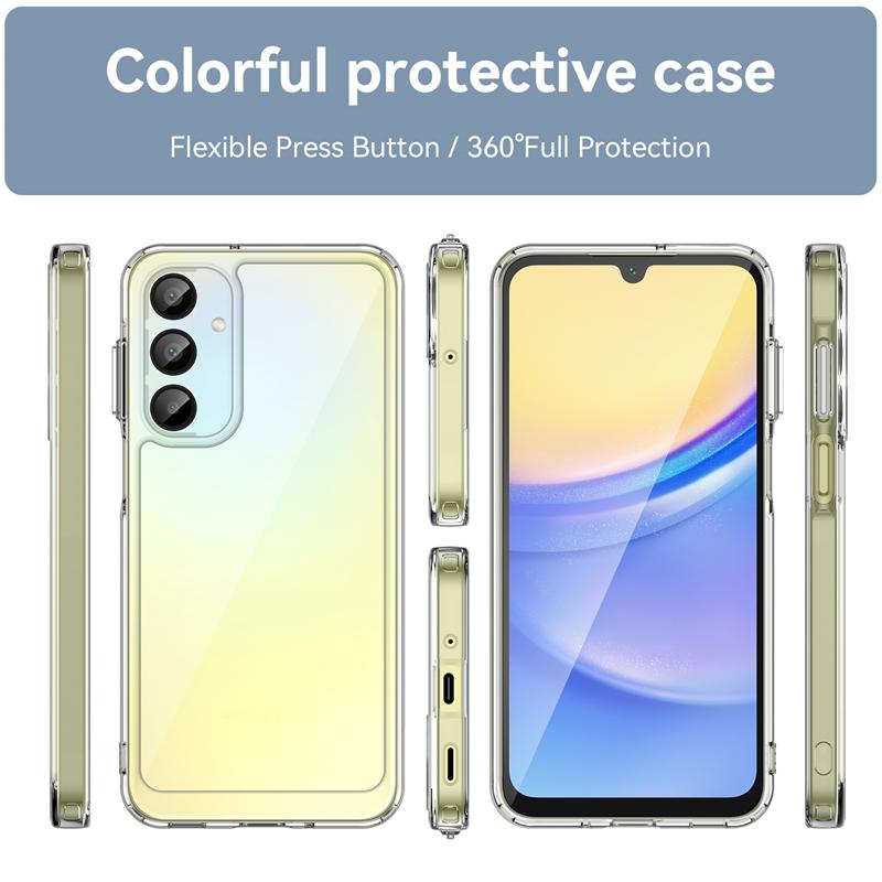 For Samsung A16 Case Cover Samsung Galaxy A16 Capas New Shockproof Phone Bumper Transparent Colour Frame Clear Samsung A16 A 16
