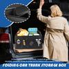 Car Trunk Organizer Foldable Storage Box Multifunctional SUV Auto Accessories for Travel Camping Picnic Snack Daily Commuting