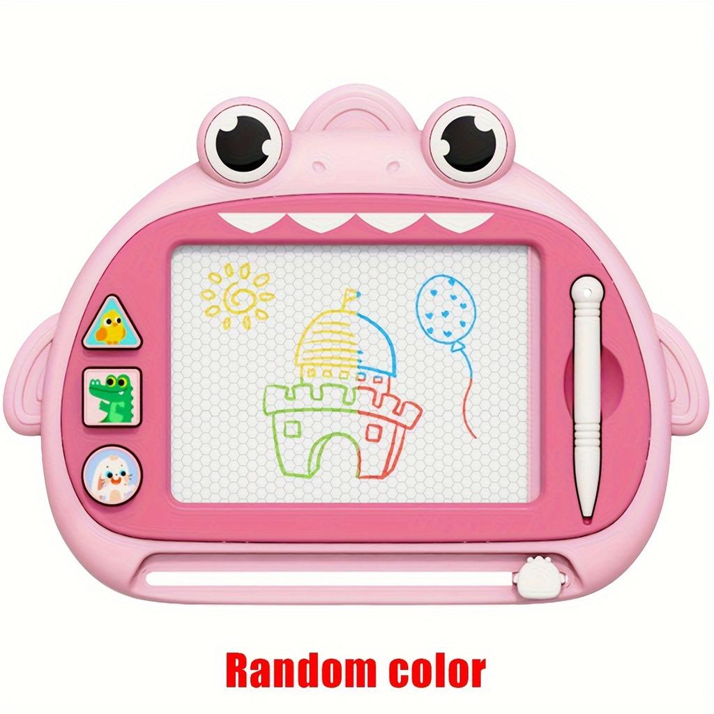 1pc Kids Magnetic Drawing Board with Stamps - Doodle Writing Board for Children, Educational Learning Toy, ABS Resin for Boys & Girls