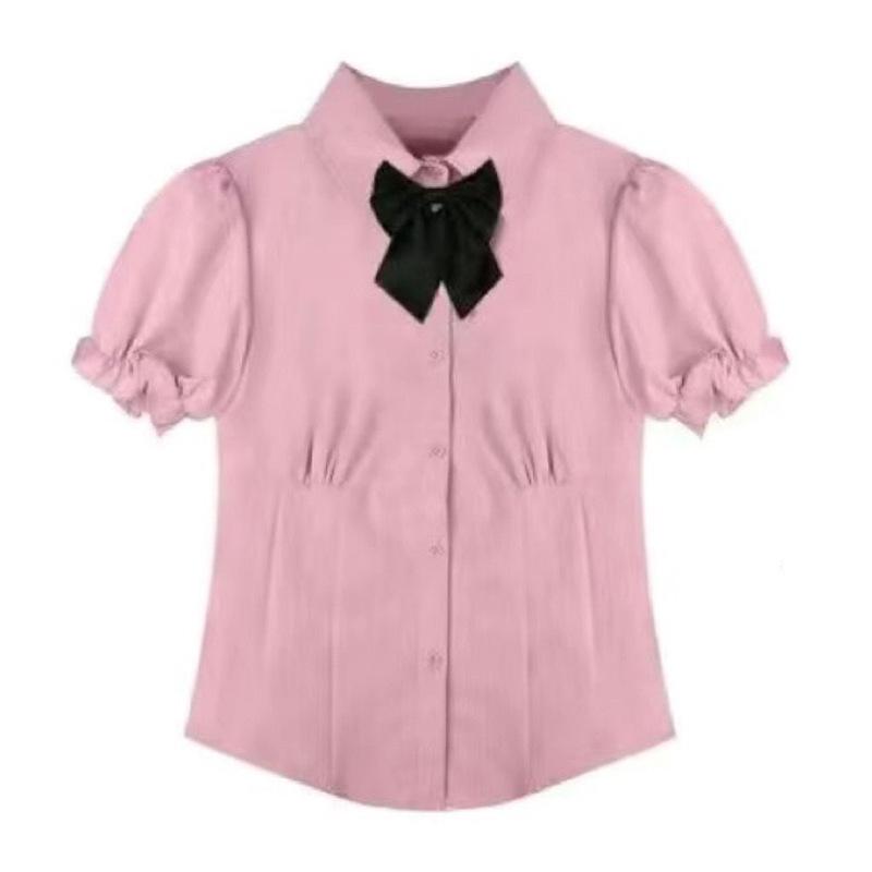 2024 Sommer Petite Damen Super Fee Puffrock & Kurzarm JK Uniformhemd