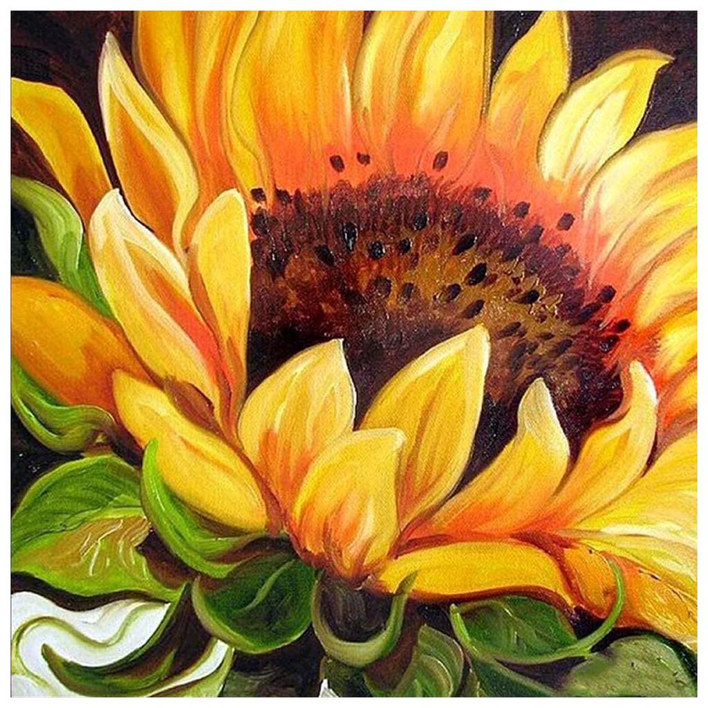 Buy huacan Sunflower Diamond Painting Kit for Adults Full Round Drills