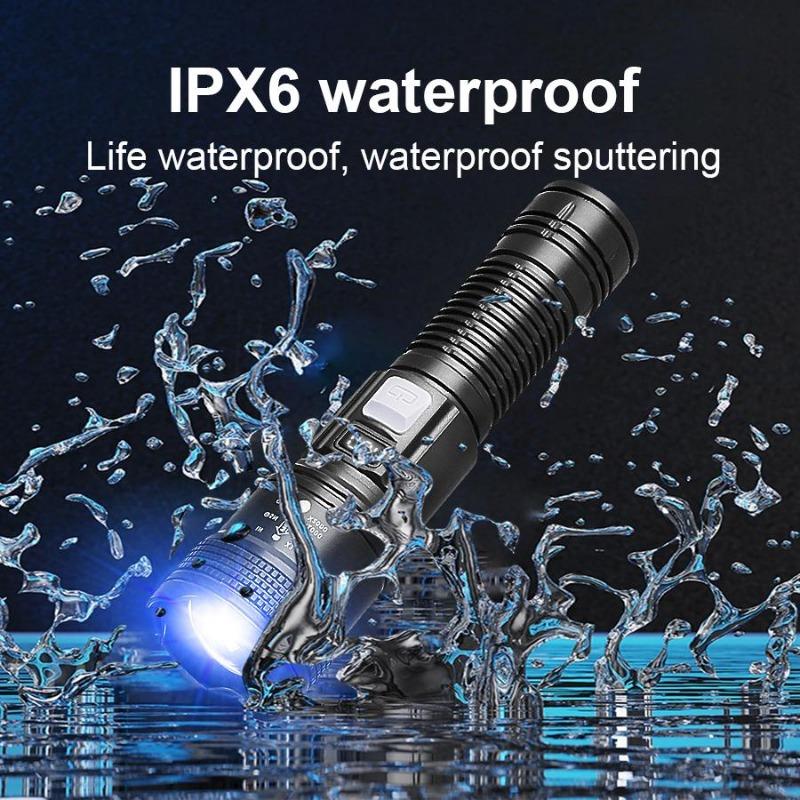Rechargeable Flashlight Portable Charging Super Bright Outdoor Zoom Home Long-range Focus Waterproof Flashlight