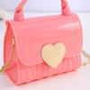 Women Handbag with Chain Strap Heart Clasp Mini Crossbody Bag Girls Cute Crossbody Purse for Street Dating Shopping