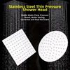 Square Shower Heads High Pressure Round Large Panel Showerhead Pressurized Shower Nozzle  Hotel