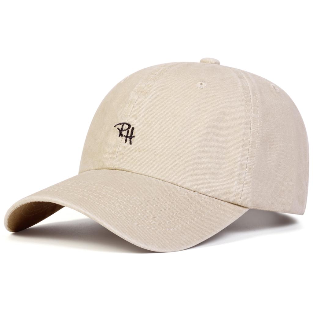 Retro Letter Embroidered Cap – Adjustable Washed Cotton Baseball Hat for Men & Women Outdoor