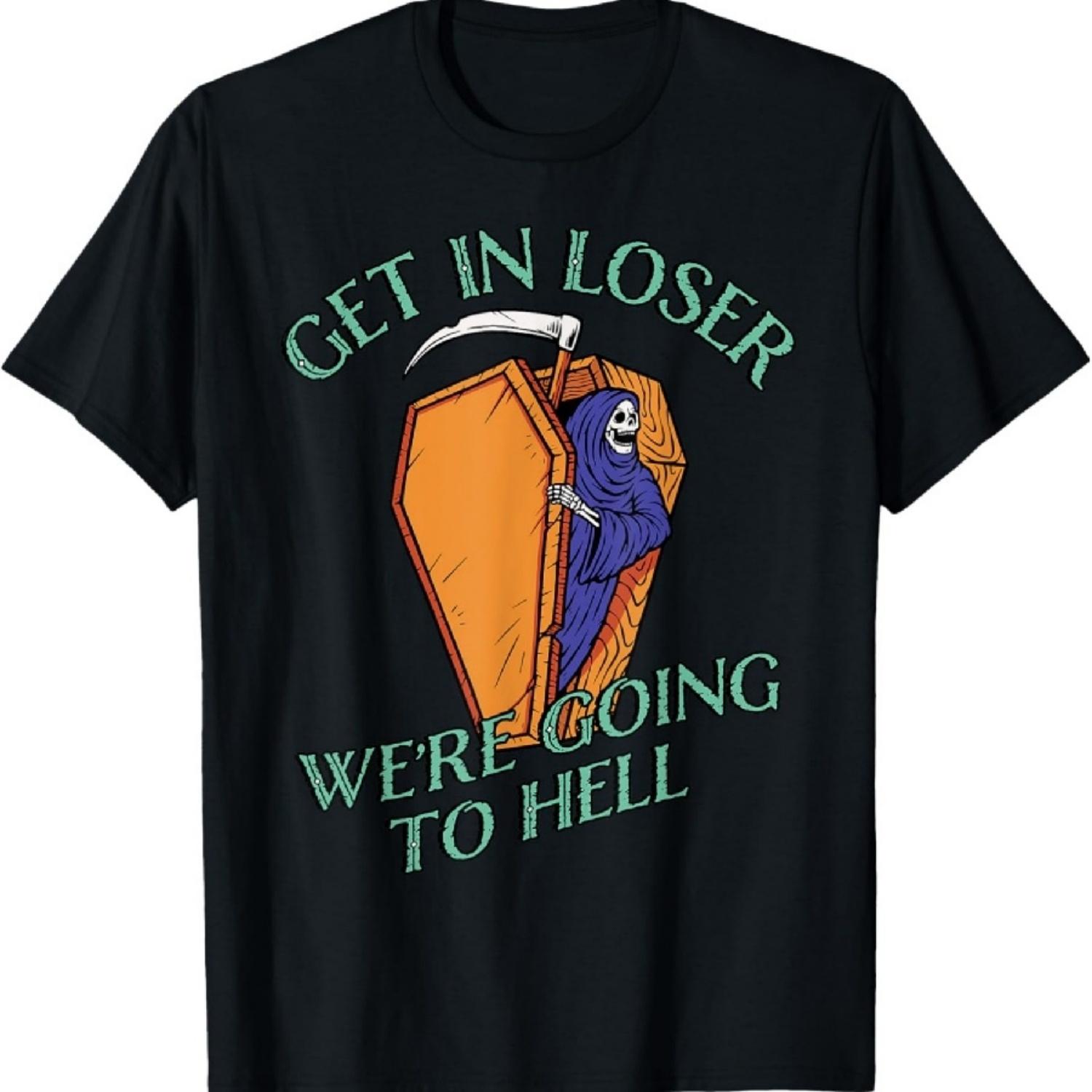 

Садись, неудачник, мы едем в ад - Футболка Мрачного Жнеца XXXXXL чёрный