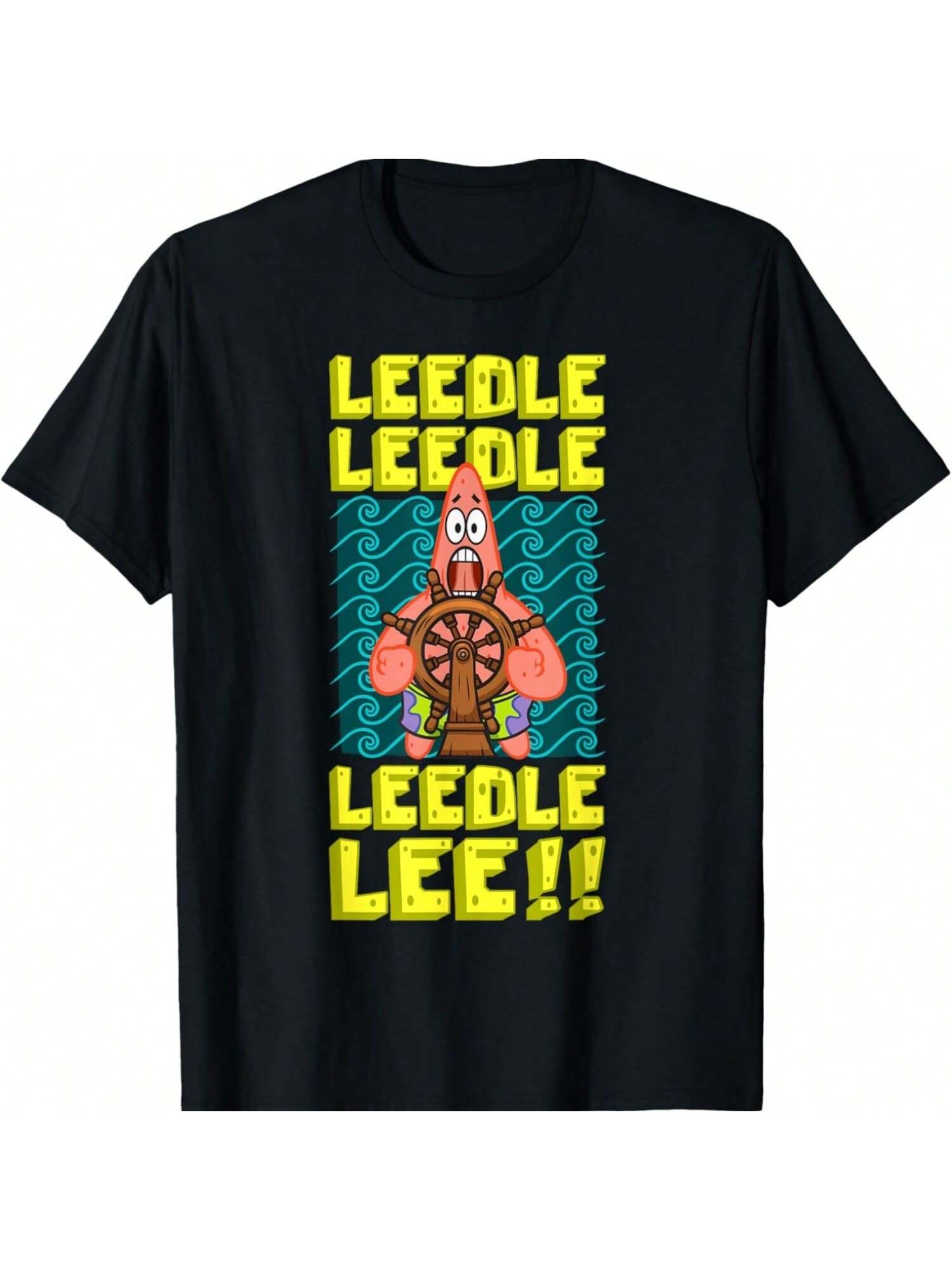 Mademark X SpongeBobs SquarePantss - Patricks Leedle Leedle Leedle Funny Patricks Stars On Ship T-Shirt S разноцветный