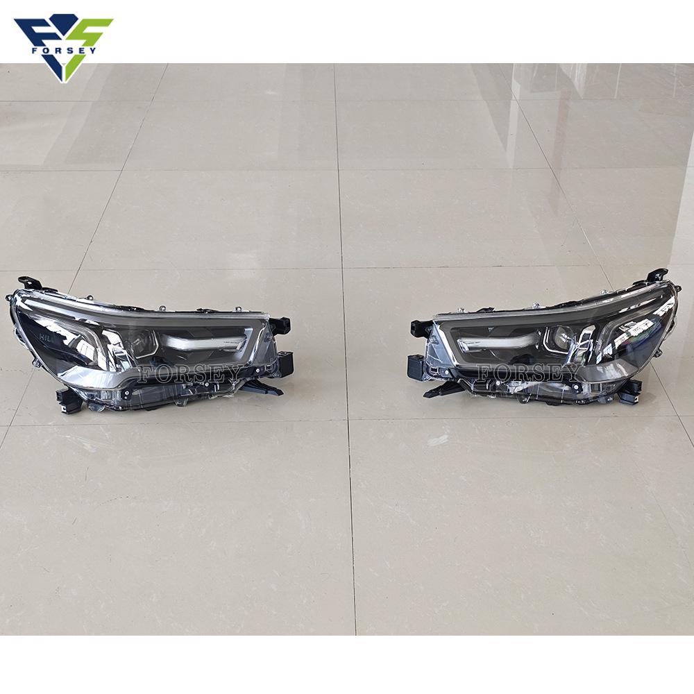 Sequential Turn Signal LED Projector Headlight with Daytime Running Lights for 2021+ Hilux Revo