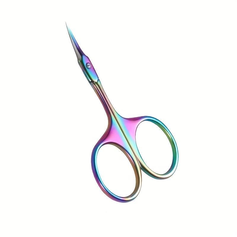 1pc color Stainless Steel Cuticle Scissors Precision Nail & Dead Light Beige Removal Tool, Ideal for Manicure and Pedicure Care