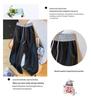 Plus Size Elastic Waist Wide-Leg High-Waisted Floor-Length Jeans for Women