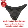 Sexy Men Double Sided Pu Hot Short Shiny U Convex Briefs Sexy Lingerie G-String Pvc Faux Latex Low Waist Bikini Gay Wear