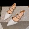 Fashion Women Shoes Rivet Sandals Girl Beautiful Hollow Out Pumps Casual Flat Casual Shoes