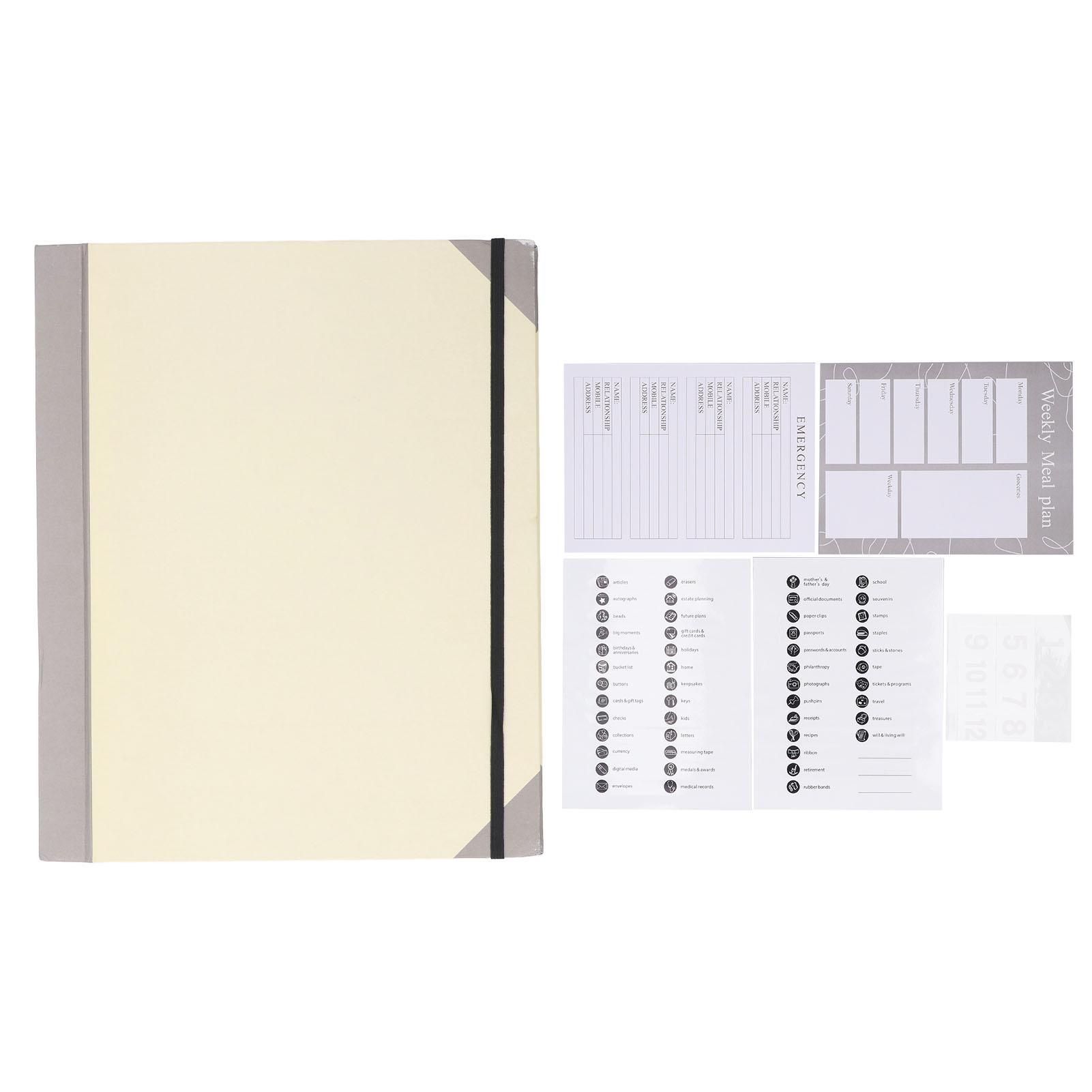 

Органайзер для документов Folio Secure Storage Prevent Lost Folder из искусственной кожи с расширением для файлов Beige