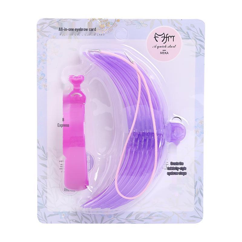

3D Eyebrow Stencil: 8 Styles for Hand-held or Head-mounted Easy Application