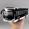 1/42 New Energy Bus Alloy Metal Diecast Model Car Sound & Light Pull Back Ideal Boy’s Children Toy Birthday Gifts with Children