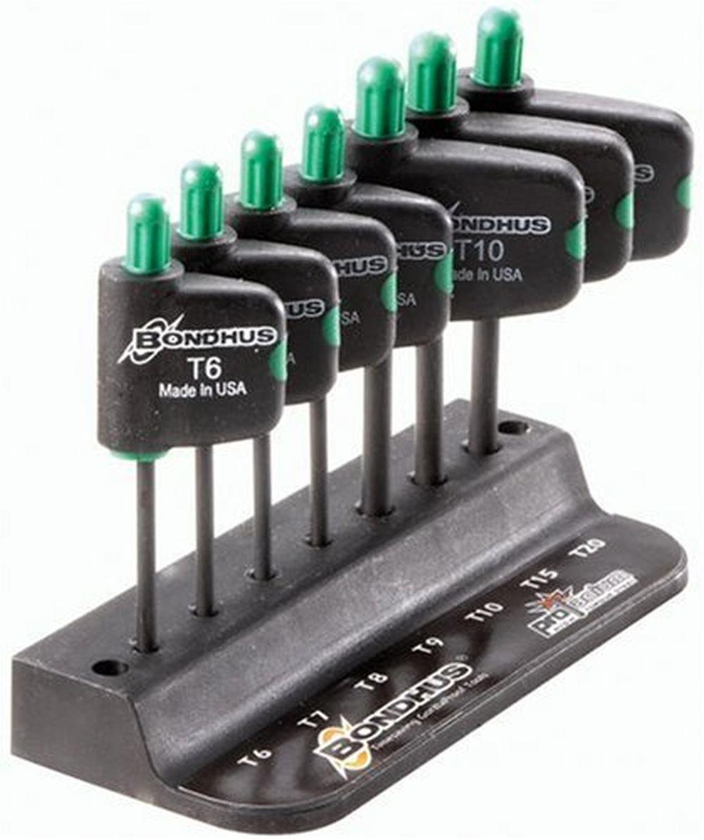 

Flag Handle Black Oxide Set TFX7 34445 [BONDHUS] Torx® Set, Finish, 7-piece (T6, T7, T8, T9, T10, T15, T20) No. чорний
