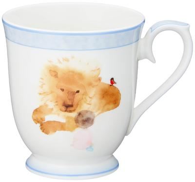 NARUMI Becher von Chihiro Löwe und Mädchen Blicken aufeinander Mikrowellen- und Spülmaschinenfest Hergestellt in Geschenk Iwasaki, 290cc, Andere, Sicher, Japan, Mit Box, 51903-2635