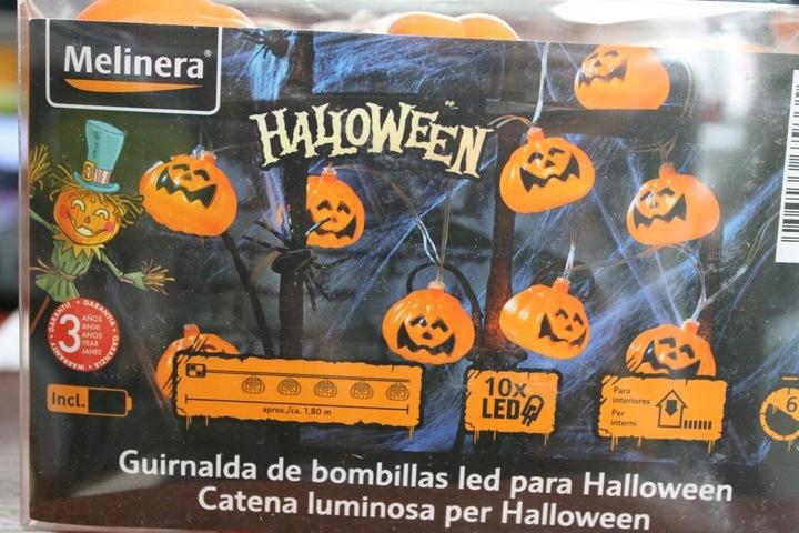 Melinera LED string lights x10 pumpkins for Halloween 1.8 m