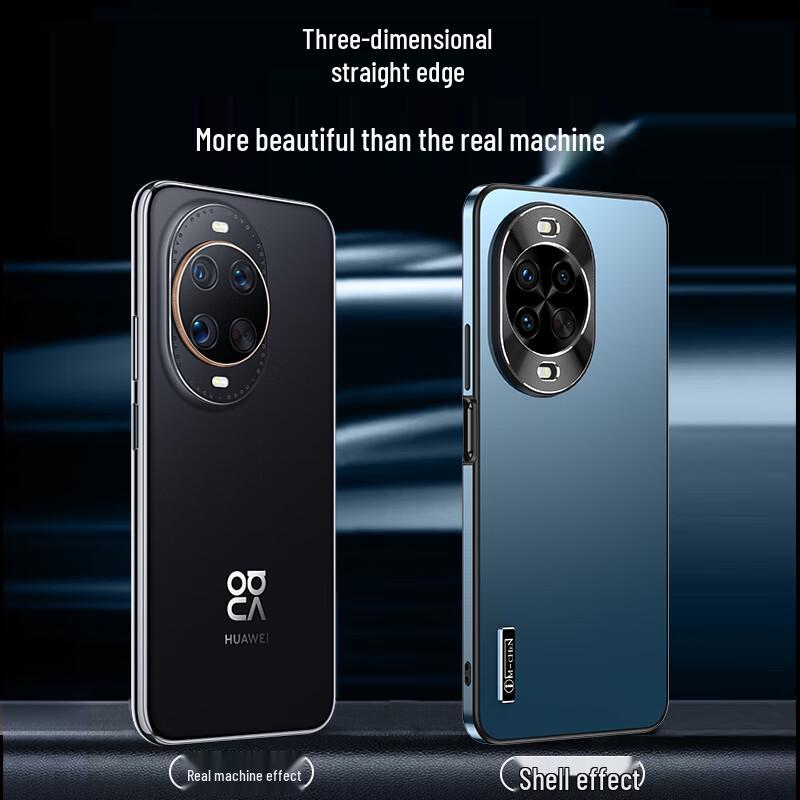 IM-CHEN Alloy Lens Ring Frosted Phone Case for Huawei Nova 14 Series