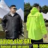 Великий розмір 6XL Дорослий Водонепроникний Дощовик Костюм для Літа Унісекс Мотоциклетний Дощовик Легкий Дихаючий Вуличний Дощовик