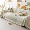 1pcs Line Pattern Chenille Sofa Cover Four Season Universal Seat Cushion Dustproof Non Slip Furniture Protector for Living Room