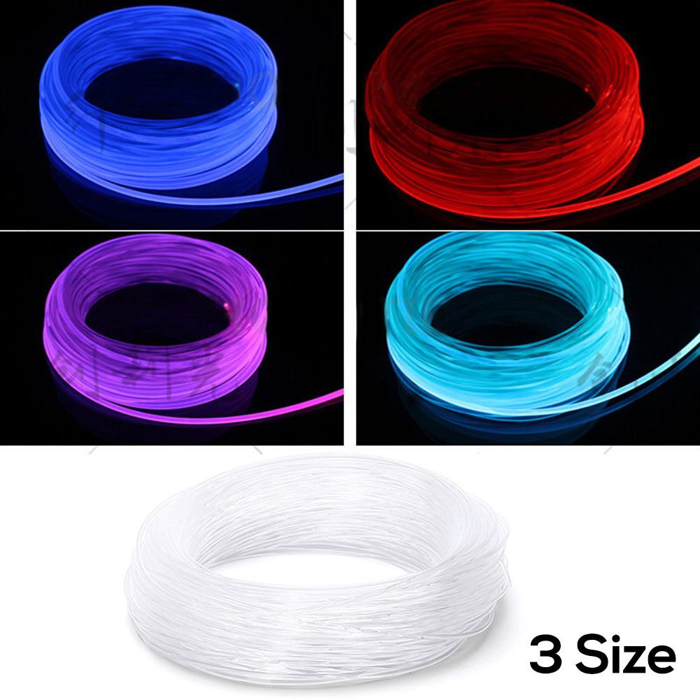 Transparency Optic Fiber Cable Bright Car LED Lights