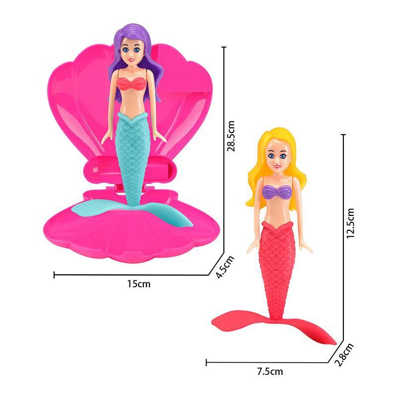 Mermaid Shell Water Play Toys - Sinking & Rotating for Kids