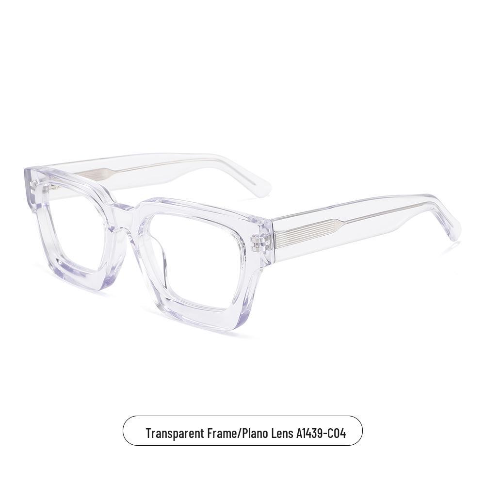 

Большие Ретро Корейские Оправы для Очков - Толстый Ацетат, Текстурированный 3D Дизайн, Модный Европейский и Американский Стиль