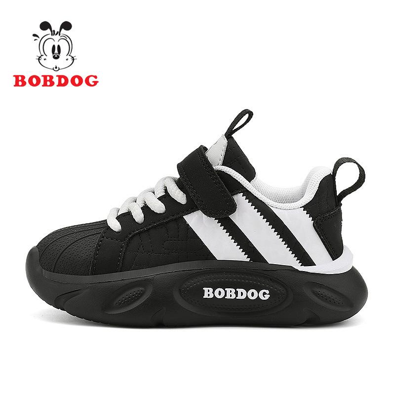 Babudou 2025 Autumn/Winter Boys' Leather Sports Loafers for Kids