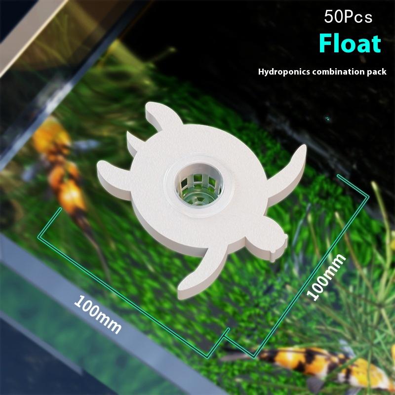 50Pcs Hydroponic Planting Basket Plant Planting Container Floating Turtle Planting Pots Fish Tank Planting Water Plant Cup