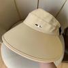 Sunshade Hat for Summer UV Protection Large Brim To Cover the Face Ice Silk Sunshade Hat Foldable Women's Empty Top Hat