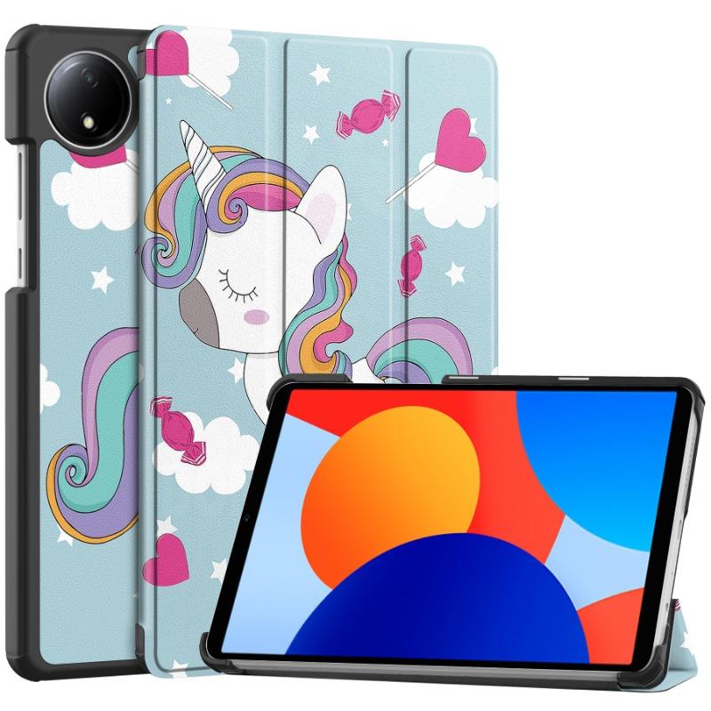 For Redmi Pad Se 4g Case 8.7" Cute Painted Fold Smart Leather Cover for Coque Xiaomi Redmi Pad SE 8.7 Inch 4G Case Kids Funda