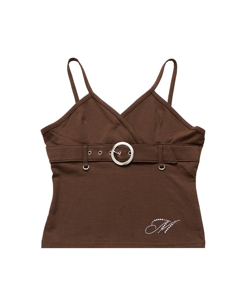 MINIMALPAIR Belted Sleeveless Brown